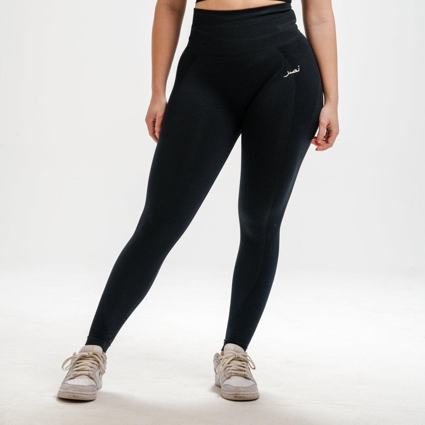 Gym Yoga Black Contour Leggings NHASR