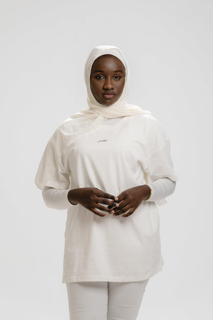 Oversized Tee - White - NHASR