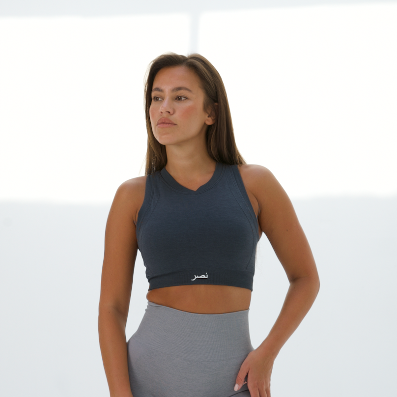 High Neck Bra - Grey - NHASR