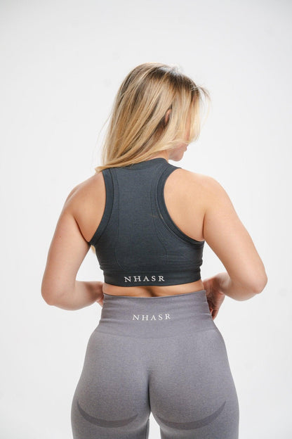 High Neck Bra - Grey - NHASR